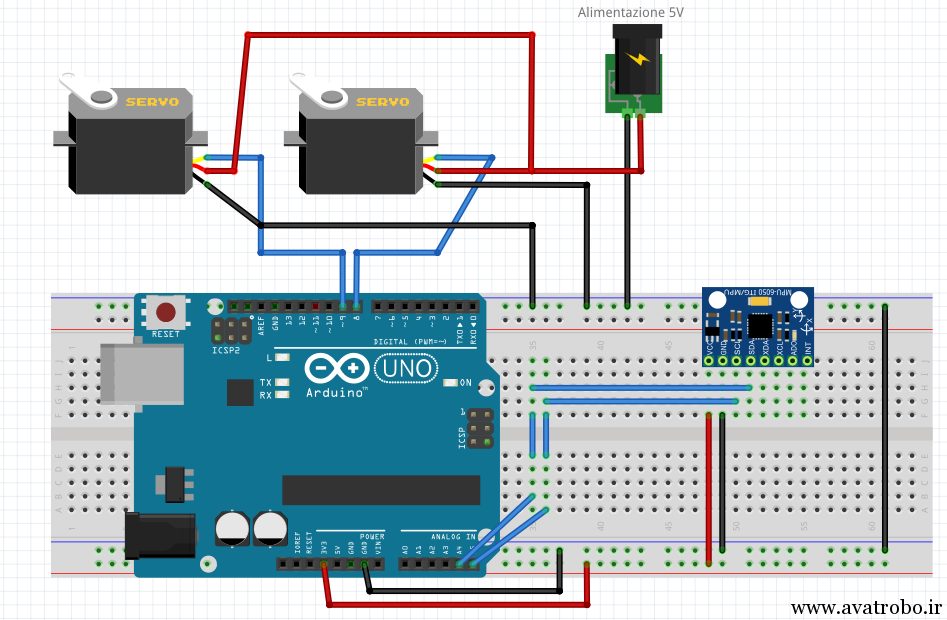 Prog_GY-521_Servo_BreadBoard