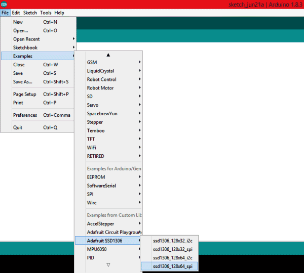 راه اندازی صفحه نمایش OLED SSD1306 با استفاده از آردوینو