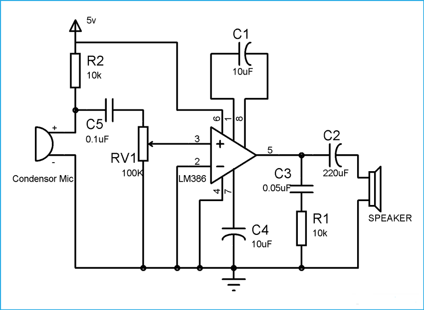 ساخت یک تقویت کننده صدا با LM386 